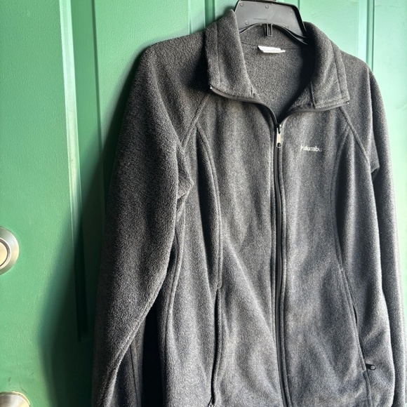 Columbia men’s medium fleece gray jacket - Picture 3 of 6